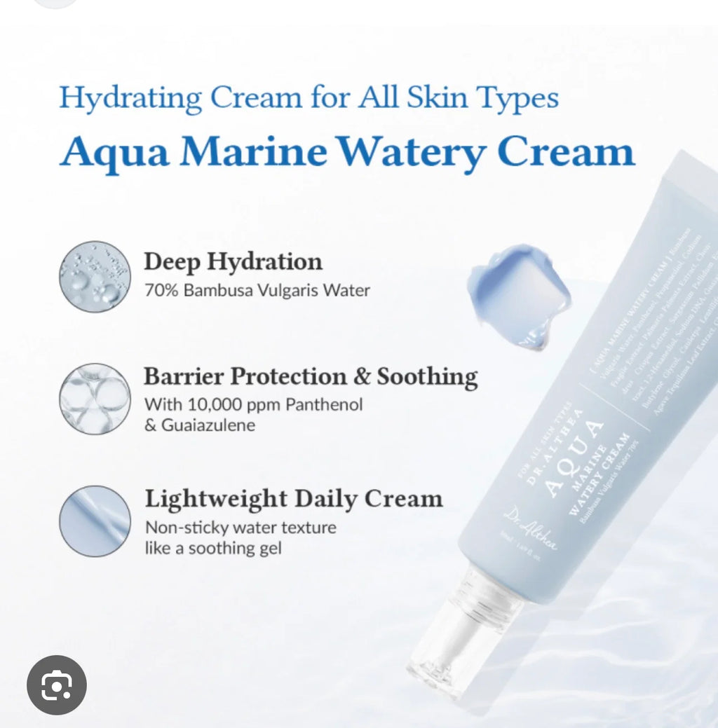 Dr. Althea Aqua Marine Watery Cream.